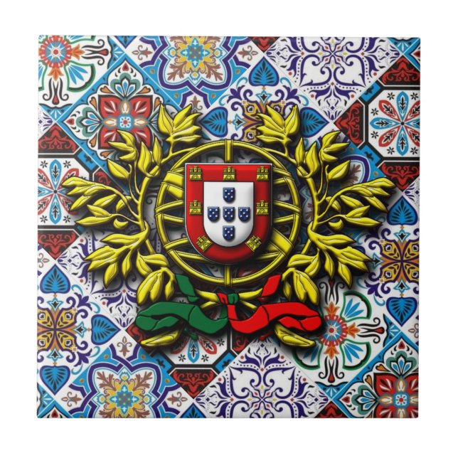 Portuguese designs  ceramic tile (Front)