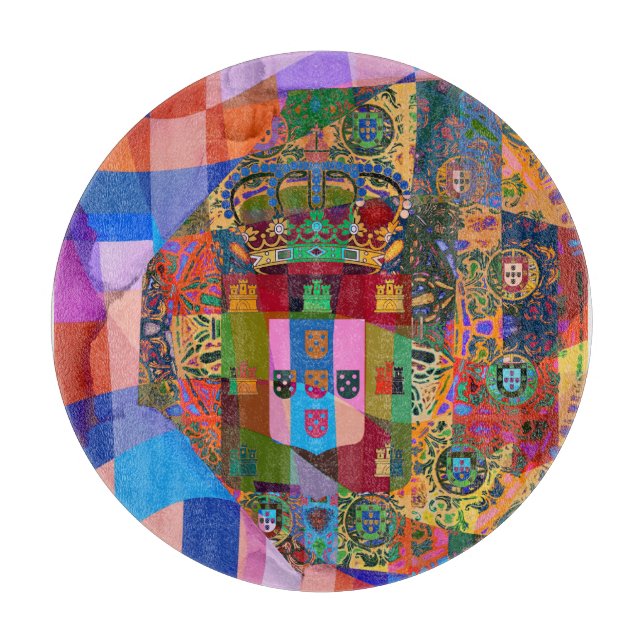 Portuguese designs cutting board (Front)