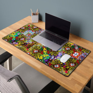 Portuguese designs desk mat