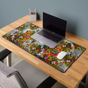 Portuguese designs desk mat