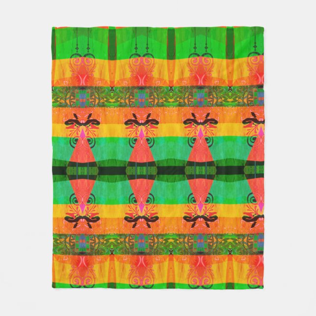 Portuguese designs  fleece blanket (Front)