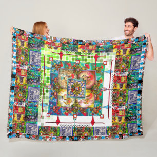 Portuguese designs fleece blanket