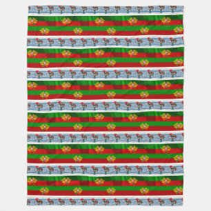 Portuguese designs fleece blanket