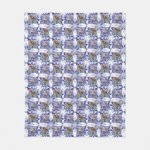 Portuguese designs fleece blanket