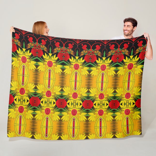 Portuguese designs  fleece blanket (In Situ)