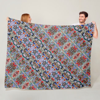 Portuguese designs fleece blanket