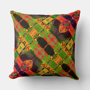 Portuguese designs fleece blanket cushion