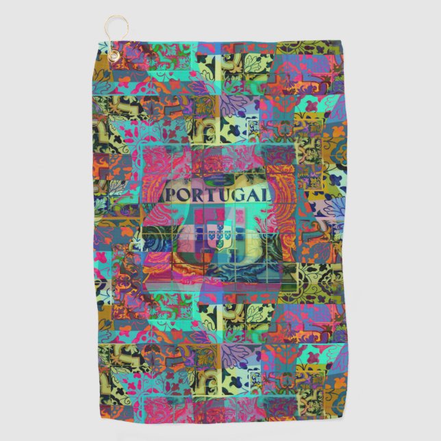Portuguese designs golf towel (Front)