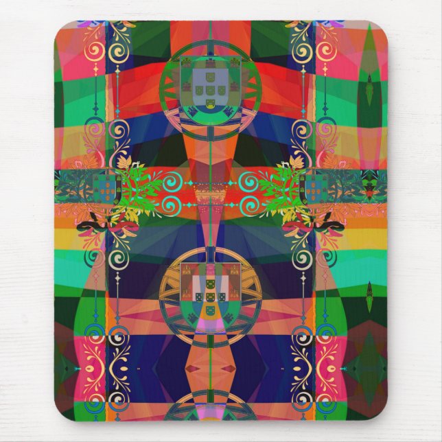 Portuguese designs  mouse pad (Front)