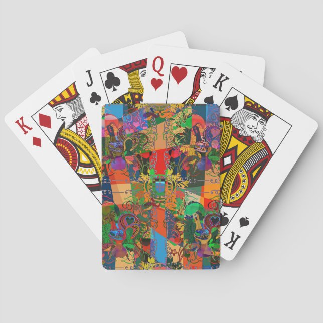 Portuguese designs playing cards (Back)