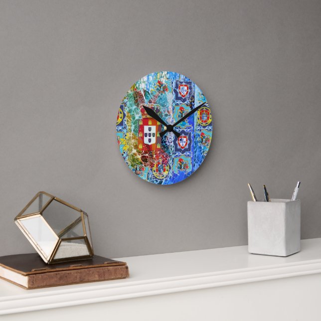 Portuguese designs round clock (Office)
