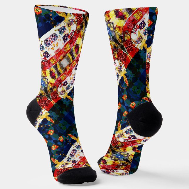 Portuguese designs socks (Angled)