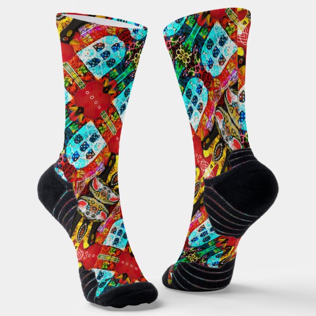 Portuguese designs socks (Angled)