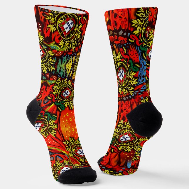 Portuguese designs socks (Angled)