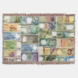 Portuguese designs throw blanket