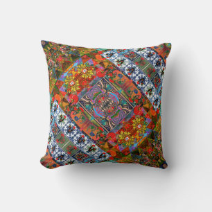 Portuguese designs throw pillow