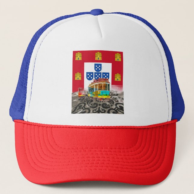 Portuguese designs  trucker hat (Front)
