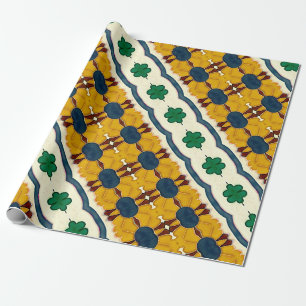 Portuguese designs wrapping paper