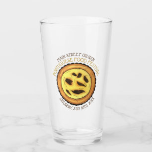 Portuguese Egg Custard Tart Pastry Food Festival Glass