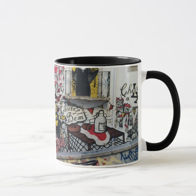 Portuguese: Fado Vadio - Alfama Lisboa Mug (Right)