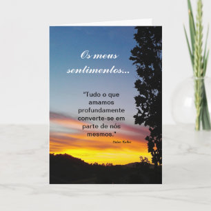 Portuguese:feelings/Sympathy/ Pêsames Card