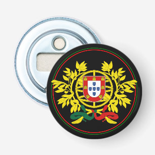 Portuguese Flag Bottle Opener, Portugal Emblem Opener
