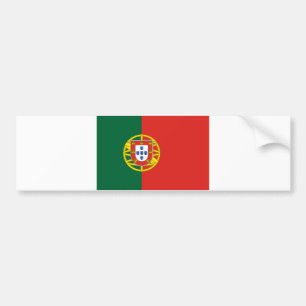 Portuguese flag bumper sticker