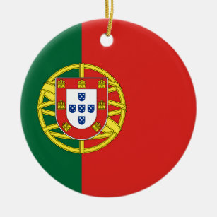 Portuguese Flag Ceramic Ornament
