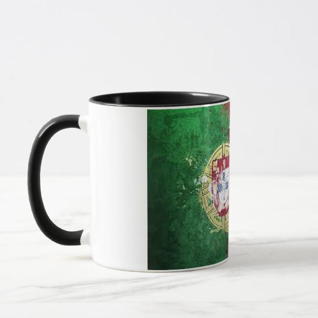 Portuguese Flag Covered Ceramic Mug (Left)