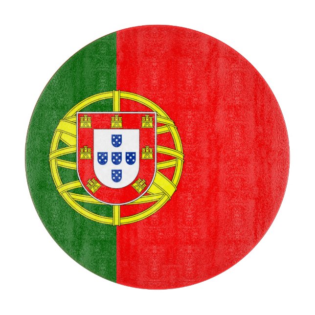 Portuguese Flag Cutting Board (Front)