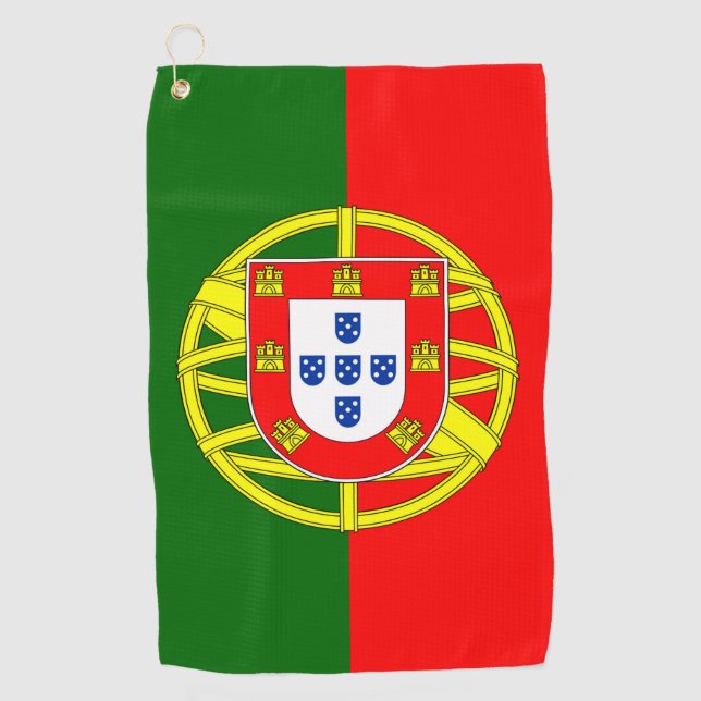Portuguese Flag Golf Towel (Front)