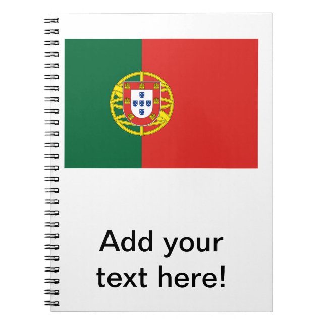 Portuguese Flag Notebook (Front)