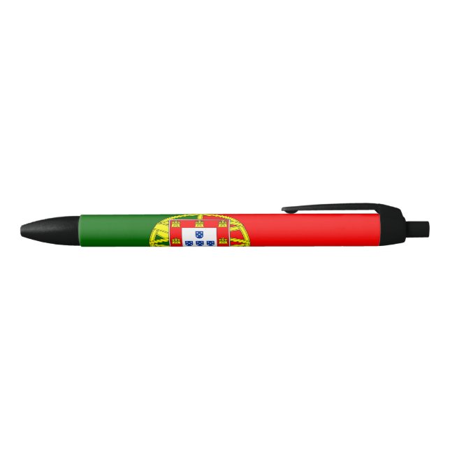 Portuguese Flag (Portugal) Black Ink Pen (Top)