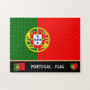 Portuguese Flag & Portuguese country / Portugal Jigsaw Puzzle