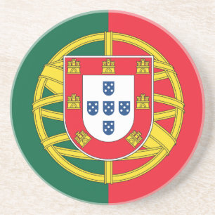 Portuguese flag quality coaster