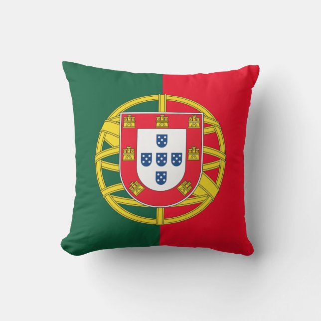 Portuguese flag quality cushion (Front)