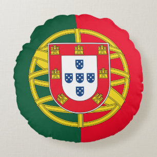 Portuguese flag quality round cushion