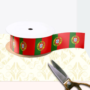 Portuguese Flag ribbon, Portugal fashion /sports Satin Ribbon