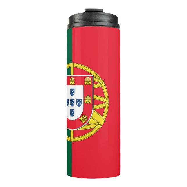 Portuguese flag thermal tumbler (Front)