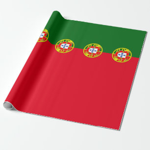 Portuguese flag wrapping paper