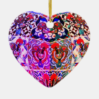 Portuguese folk art ceramic ornament