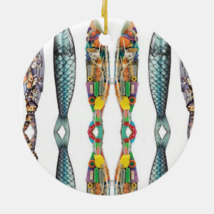 Portuguese folk art ceramic ornament