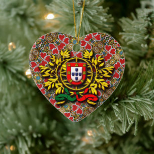 Portuguese folk art ceramic ornament