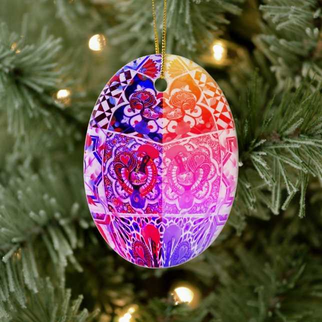 Portuguese folk art ceramic ornament (Tree)