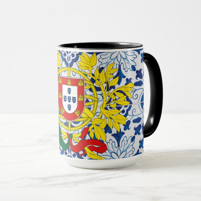 Portuguese folk art  mug (Front Right)