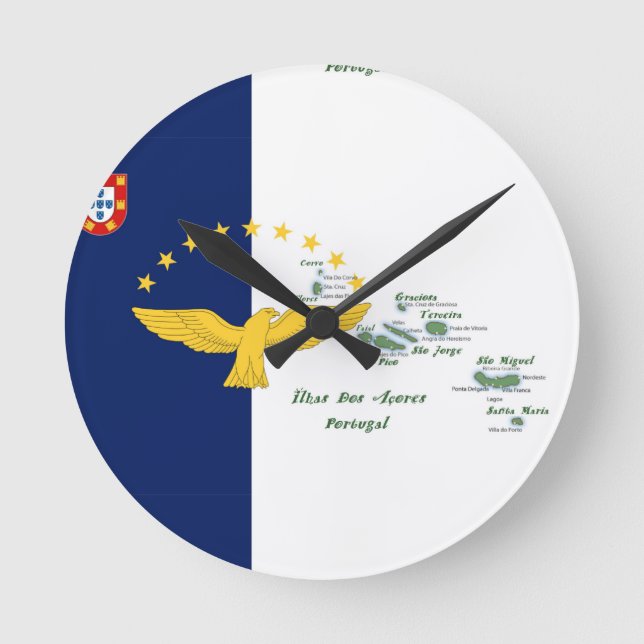 Portuguese folk art  round clock (Front)