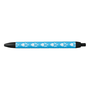 Portuguese folk romantic heart in blossom pattern black ink pen