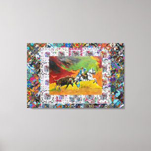 Portuguese forcado canvas print