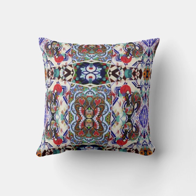 Portuguese Galo de  Barcelos, designs throw pillow (Back)