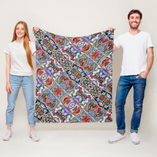 Portuguese Galo de Barcelos  Fleece Blanket